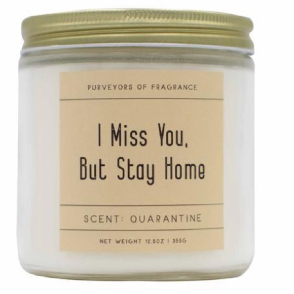 2/$25 - NEW “I miss you but stay home” candle - Picture 2 of 5